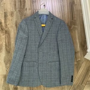 Simons Blue Checkered Suit